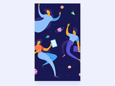 an exercise app illustration