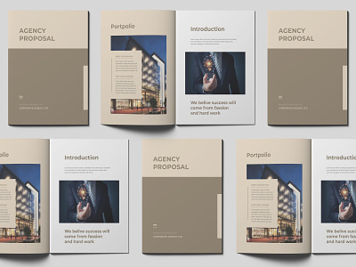 Modern creative agency proposal design