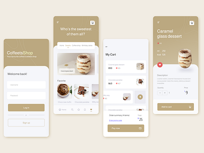 Coffets - pastry and coffee shop mobile application