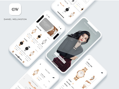 Daniel Wellington app - UI Design