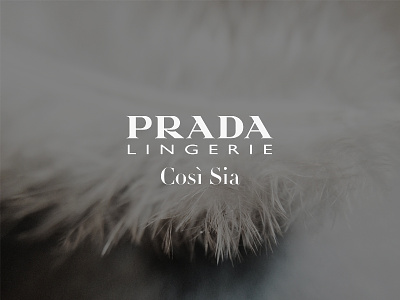 Prada Cosi Sia underwear logo lingerie paris prada underwear