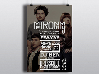 Metronomy type poster metronomy poster péniche type typography