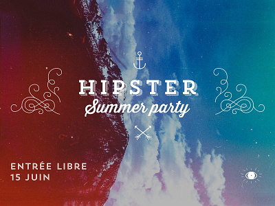 Hipster summer party