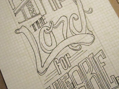 My Hope is in the Lord for He is Able god handtype illustration lettering project 365 typography