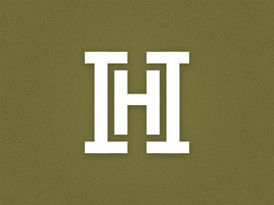 Double H Monogram double h h monogram type typography unused