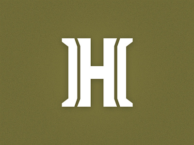 Double H Mark 2 double h h lettering monogram type typography