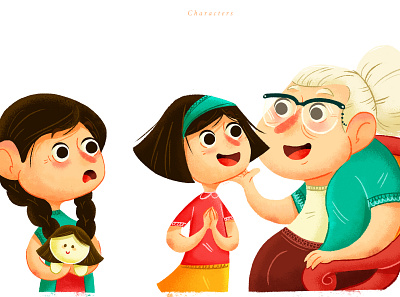 Characters-Las Leyendas de la abuela art characterdesign illustration