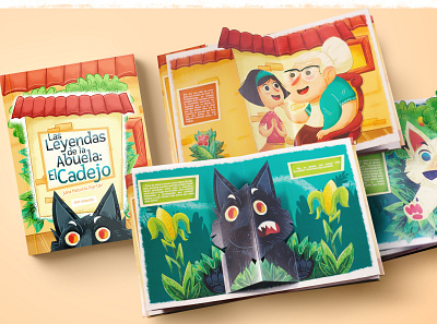 Book "Las Leyendas de la abuela" art book characterdesign childrens book childrens illustration illustration popup