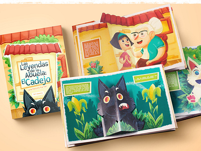 Book "Las Leyendas de la abuela" art book characterdesign childrens book childrens illustration illustration popup