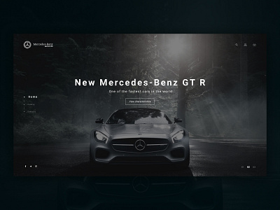 Mercedes-Benz | First screen car first screen landing landing page design mercedes mercedes benz ui web design