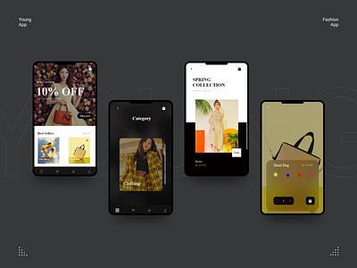 Fashion App app design ui ux