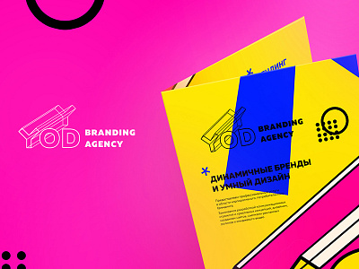Brochure for YOD book booklet brochure flat minimal poster typography yod