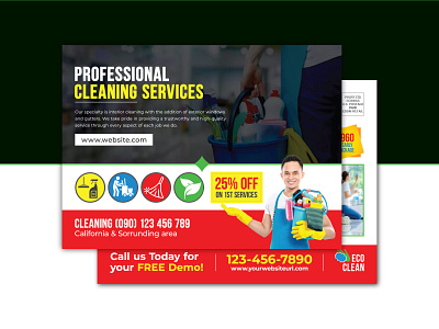 Cleaning Services Eddm Postcard Template