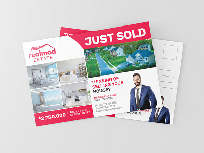 Just Sold Real Estate Postcard Design advertising home clean template design home for sale house for rent just listings property for sale real estate agency real estate goals real estate marketing tools real estate materials realtor