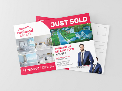 Just Sold Real Estate Postcard Design