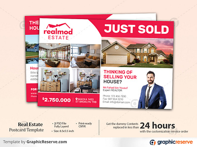 Just Sold Real Estate Postcard Template Design branding creative design design didargds home for sale postcard house for rent postcard just sold just sold postcard postcard postcard design postcard template design property for sale postcard real estate real estate agent postcard real estate postcard