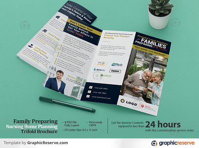 Family Preparing Nursing Home Planning Trifold Brochure Template branding brochure design care care agency carering carering house elders family preparing medical medical healthcare medical nursing home nursing home nursing home brochure nursing home planning nursing home trifold brochure old retirement trifold brochure trifold template