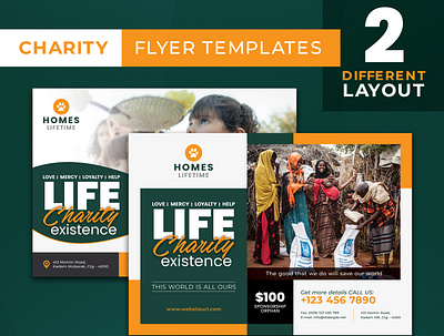 Life Charity Existence Landscape Flyer Templates a4 a4 flyer book donation certification charity charity flyer college donation drink education event food foster future giving help hobby homestay hospice intelligence