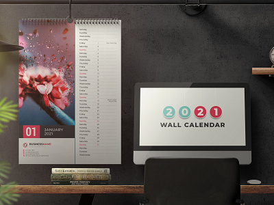Wall Calendar 2021 2021 calendar templates business calendar calendar calendar 2021 corporate corporate calendar creative design day holiday illustration month monthly planner new year official calendar planner template print ready calendar wall calendar 2021