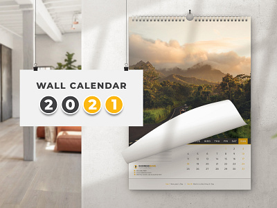 Wall Calendar 2021 business calendar calendar calendar 2021 calendar templates corporate corporate calendar cover creative design day holiday illustration month monthly planner new year official calendar print ready calendar wall calendar 2021