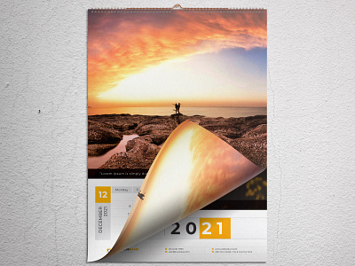 Wall Calendar 2021 business calendar calendar calendar 2021 calendar design corporate calendar creative calendar date day desk desk calendar desk calendar 2021 minimal design monday new year office calendar trendy calendar vertical calendar week starts monday year planner