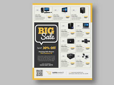 Product Promotion Sales Flyer template