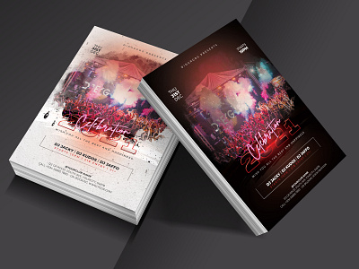 New Year Party Poster Designs Themes Templates And Downloadable Graphic Elements On Dribbble