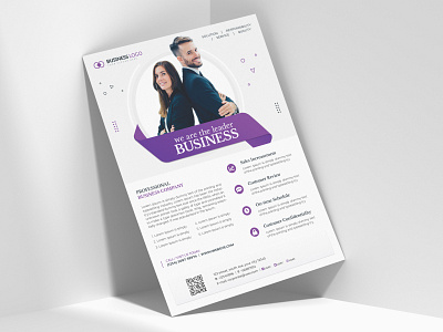 Minimal corporate  flyer template