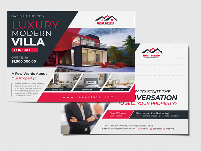 Real Estate Postcard and Every Door Direct Mail EDDM ads advert advertisement advertising agent business buy dark eddm home home for rent home for sale just listed just sold postcard property purple real estate real estate postcard standard postcard