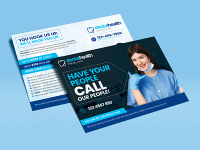 Dental Referral Program Promotional Flyer template medical