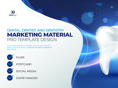 Dental Marketing Material Pro Design templates dental door hanger