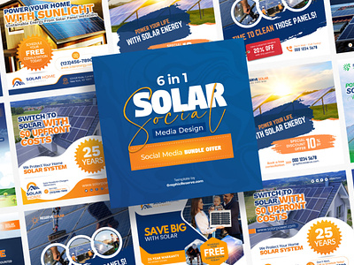 Solar Social Media Banner Template Bundle_v3