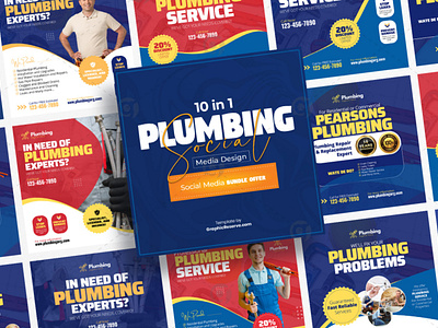 Plumbing Service Social Media Banner_1v