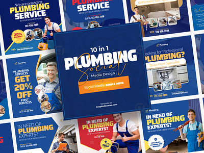 Plumbing Service Social Media Banner_3v