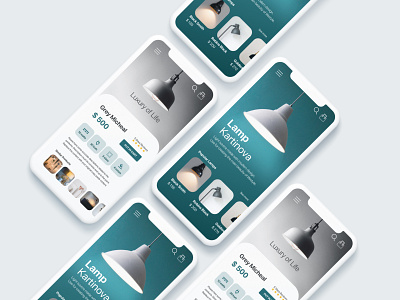 Lamp eCommerce App UI app app ui app ui kit app ui ux ecommerce ui ui ux design ui ux designer ux