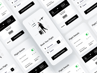 Flight Booking App UI Concept adobexd app app ui app ui kit app ui ux booking app u figma flight booking flight booking app sketch ui ui ux design ui ux designer ux