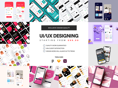 UI/UX Designing - Starting from $99.99