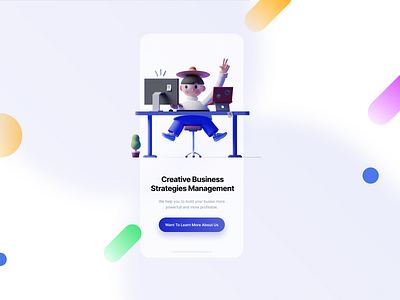 Blur Glass Effect - Mobile Version 3d blur effect figma design glass effect landing page design mobile mobile ui uiux user experiece user interface design user interface design.