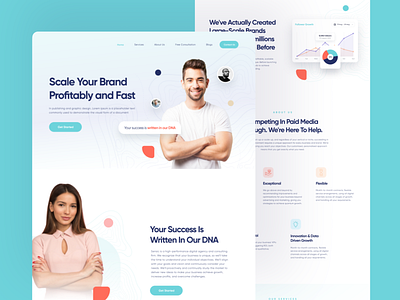 Agency Growth Website Design Concept