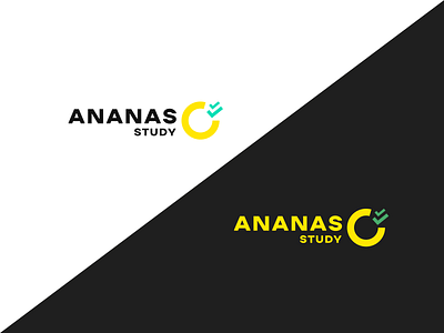 "Ananas Study" Logo brand design brand identity branding deisgn edu education education logo logo logodesign logotype study