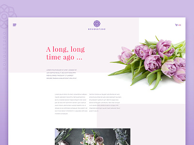 About Page app flower shop ui ux website