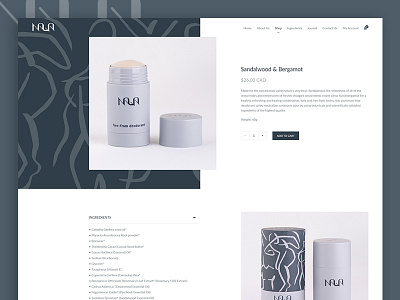 Nala Product Preview beauty cosmetic e commerce product shop ui ux