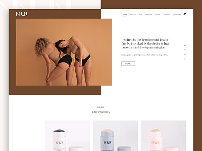 Homepage Preview beauty cosmetic e-commerce landing ui ux