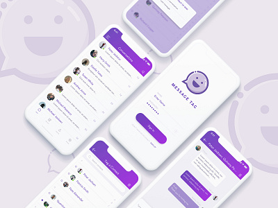 Message Tag app message ui ux