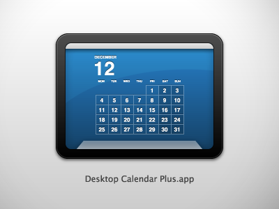 Desktop Calendar Plus app desktopcalendar icon mac