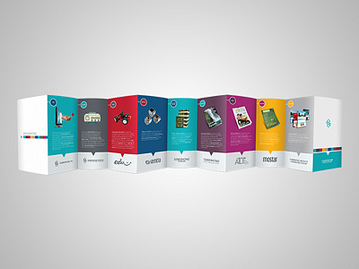 Brochure brochure creative design flat flayer graphic icon printing
