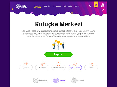 Website ui - ux art direction flat icon mobil purple typography ui ux website