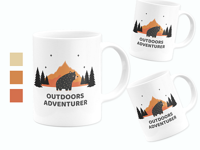 Coffee Mug Adventure Vintage adventure design illustration mug design typography