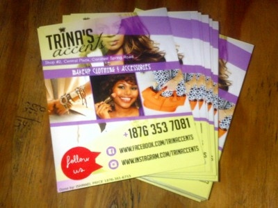 Trina's Accents flyer graphicdesign trinacents
