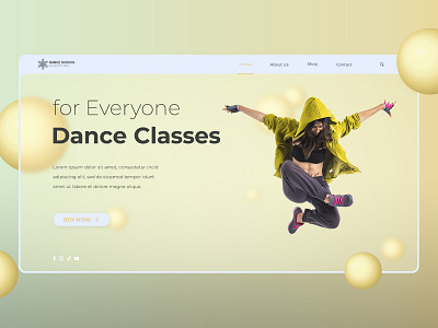 Dance School app branding design graphic design illustration logo ui ux web website